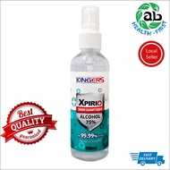 SKIN SANITIZER XPIRI KINGERS EXP DATE 100ML FRUITY (3/2025) 100ML PEPPERMINT(4/2024) 50ML (3/2023)
