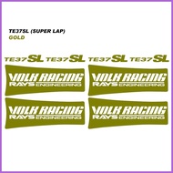 ∆ ◊☜ ◄ Volk Racing Rays Engineering TE 37 Super Lap SL Mags Decals Rim Stickers