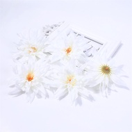 10Pcs Dahlia Artificial Silk Flower Heads Decorative Scrapbooking for Home Wedding Artificial Flower