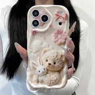 TEMU Phone Case: 2d Plane Protection, Drop-proof And Scratch-resistant Phone Cases, Cute Teddy Bear 