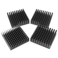 Aluminum Heatsink 4PCS 40x40x11mm Black Aluminum Cooling Fin Radiator with 3M Thermal Conductive Adh