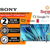 (Free Delivery Kedah,Penang & Perlis)Sony 55/65/75/85 Inch Bravia 3 4K UHD Google TV K-55S30 K-65S30