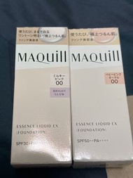 日本Shiseido 資生堂 Maquillage Essence Liquid EX Foundation 美容精華粉底液 牛奶粉底 保濕精華粉底液 24ml SPF50+ #00 Baby Pin