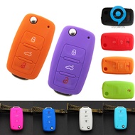 [LAG] Silicone Car Key Protective Cover Case for  Golf Bora Jetta Polo Golf Skoda