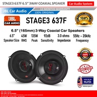 100% Original JBL Stage3 637F 6.5 Inch (165mm) 3-Way Coaxial Car Speakers Audio System Ready Stock