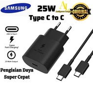 Charger 1Set Samsung 25W Original Super Fast Charging Type C to C Fast Charging