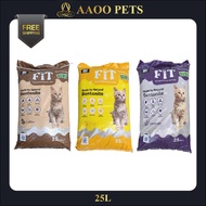 FIT BENTONITE CAT LITTER 25L (Coffee/Lemon/Lavender) Pasir Kuching 猫砂 AAOO Pets