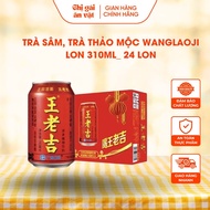 Box of ginseng tea, WangLaoJi herbal tea cans 310ml_ 24 cans, Vuong Lao Cat Cooling Ginseng Tea (Wan