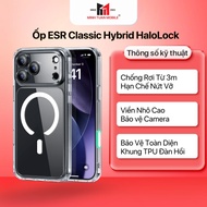 ESR iP16 / iP17 Series ESR Classic Hybrid Case HaloLock Transparent Back Cover