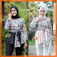 Atasan Batik Wanita Blouse Kantor Blouse Kerja Seragaman Batik Trendy