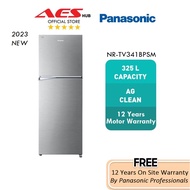 Panasonic Refrigerator Inverter 325L Fridge 2 Door Peti Ais Peti Sejuk 2 Pintu Murah 冰箱 NR-BL342PSMY NR-TV341BPSM