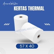 Thermal Paper 57x40 / 58x40 MM (per 1 Roll Plain), Bluetooth Cashier Printer 57 x 40 / 58 x 40 CORE 
