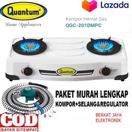 HARGA PROMO!! Kompor Gas Quantum Kompor Gas 2Tungku Quantum QGC-201DMPC Garansi Resmi  100% ORIGINAL