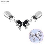 GOG  Fashion Bow Cardigan Sweater Blouse Pin Shawl Brooch Clips Duck Scarf Clasps GO