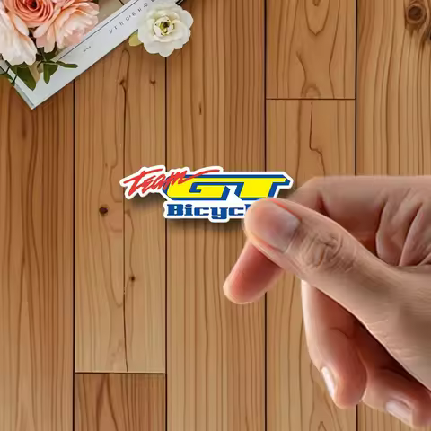 Team GT Bicycle Waterproof Vinyl Sticker, Retro Racing Decal for MTB, Gravel, BMX & Road Bike Frame 