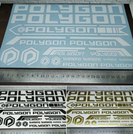 Cutting sticker sepeda MTB sepeda Fixie Polygon Poligon New Desain