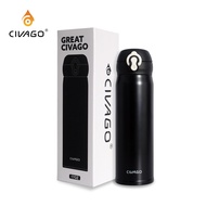 CIVAGO(17oz)Insulated Water Bottle 316 Stainless Steel Thermos for Students Hot And Cold Tumbler