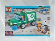 Enlighten 1111 City Series Garbage Truck G-051 Street Washing Recycling Car Cleaner Minifigure Build