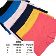 ♞Women's plain Boyleg  panty /6pcs