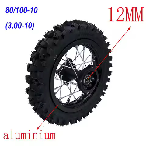 10inch Wheel Front or Rear Wheel 3.00-10 (80/100-10) Dirt Tyre 1.60-10 Aluminum Circle Small Dirt Pi