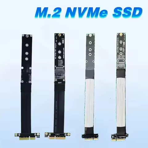 M.2 NVMe Ultra SSD Adapter PCIE 4.0 X4 Extension Cable PCI Express Gen4.0 PCIe 4X Extender for M2 NV