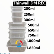 Big Sale Thinwall Dm Persegi Panjang 500Ml Rec/Kotak Makan 1 Dus 500