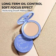 Oil Control Matte Face Powder Long Lasting Flawless Setting Powder Face Makeup With Mirror O5b8