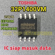 TOSHIBA 32P1400VM IC 25Q16 EEPROM / BIOS / FIRMWARE 32P1400 PE1129