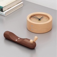 Creative Beech Wood Clock for Home Bedroom Bedside Clock Snail Shape Desktop Clock Solid Wood Alarm 