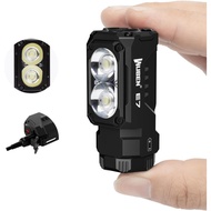 WUBEN E7 1800 Lumen Rechargeable Mini Flashlights with Magnet - Super Bright 6 Modes EDC Flashlight,