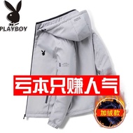 jaket lelaki Playboy 2024 jaket lelaki musim bunga dan musim luruh jaket lelaki pakaian kerja bertud