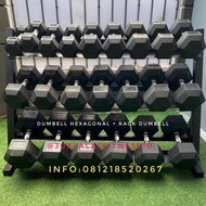 Rak Hexa Dumbbell 2,5Kg Hingga 25Kg Plus