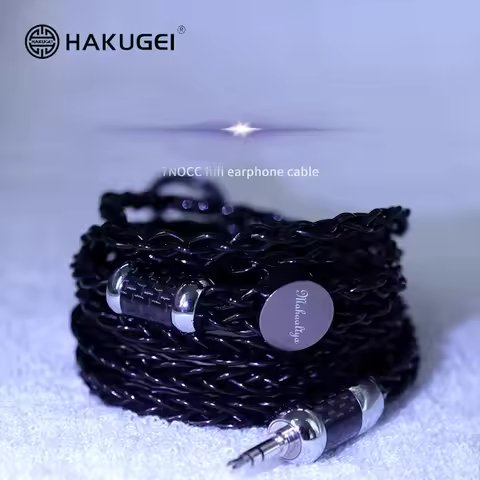 FENGRU HAKUGEI BLACK SPRITE 7NOCC 2Pin 0.78mm MMCX QDC HiFi Earphone Upgrade Cable for KXXS S8 SE215