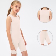 5-12Y Children sleeveless Top +shorts 2pc Girls Summer Suit Teen Sportswear Girls Clothes Sets Bouti
