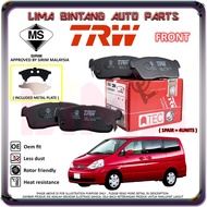 Nissan Serena C24 Front Brake Pads , Disc Brake Pad TRW (2001-2012)