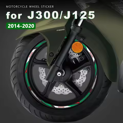 12Pcs Strip Motorcycle Wheel Sticker 14 13 Inch Wheel Decal Waterproof Rim Tape for Kawasaki J300 J1