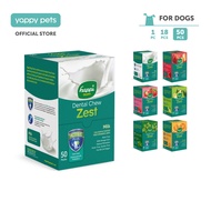 Happi Skippi Zest Regular 4-Inch Dental Chew (25g x 50) Dog Treats | Dental Stick Clean Teeth Natura