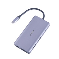 iWALK 9-in-1 Type C Hub - 3*USB/HDMI/SDC/MSDC/Gb Lan/VGA/Type C (100w) [ADH007 PD 100W 9-in-1 GREY]