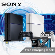 [Sony] with FREE CHARGING DOCK! Playstation 4 Console English/Japan Version Jet Black/Glacier White