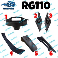 Suzuki RU RG 110 Sport Inner Cover Full Set / Kaver Hitam Meter Handle Rear Tank Center Side Rear Fender Chain Cover