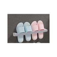 SG seller Bathroom Shoe Rack Slippers Rack Wall Mounted Shoe Organizer Rack Shoe Organizer and Shoe 