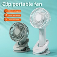 【SG SELLER】Clip Fan Foldable 180° Adjustable Rechargeable Handheld Air Cooler Portable Fan Mini Air Conditioner