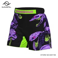 MMA Shorts for Men Fight Training Shorts Women Youth Martial Arts Snake Skeleton BJJ Kickboxing Muay