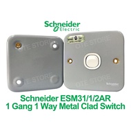 Schneider S-Classic ESM 31/1/2AR 1 Gang 1 Way Metal Clad Switch (Sirim)