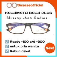 TERLARIS Kaca Mata Plus Optik Asli Kacamata Baca Pria Usia 50 Keatas Wanita Model Terbaru Lentur