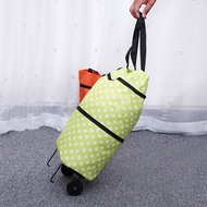 [40% off] Fashion shopping bag trolley foldable trolley bag reusable wheeled shopping bag