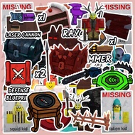 50 PCS 99 Nights in the Forest Cute Animals Roblox Game Version 1 Sticker Set - 3CM, 4.5CM, 6CM