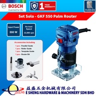 Bosch GKF550 Palm Router Professional 550W / GKF 550 Corded Wood Trimmer / Mesin Router Wood Working