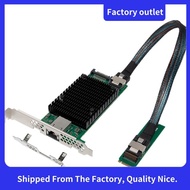 JL82599EN Chip 10G Ethernet Network Card M. 2 to 10G for Win11/for Win10 M. 2 B+ M X520 for Server