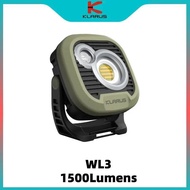 Klarus WL3 1500Lumens Rechargeable Camping Lantern 1500Lumens 4 Color Temperatures With Magnetic Bui